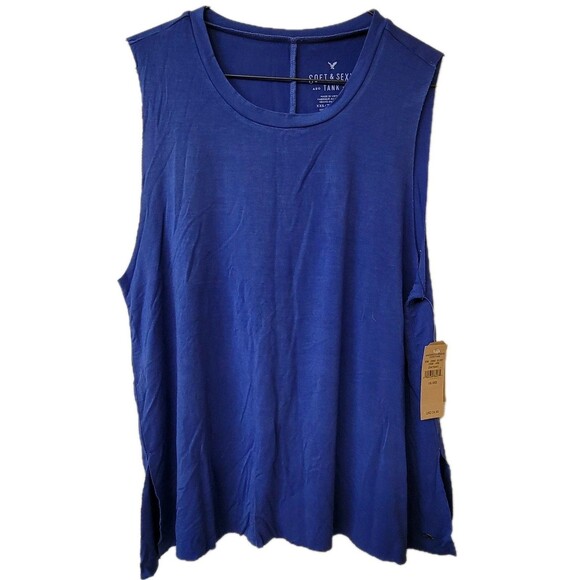 NWT 3 American Eagle Soft & Sexy 1 Long Sleeve 2 Sleeveless Tops Sz XXS - Picture 6 of 12